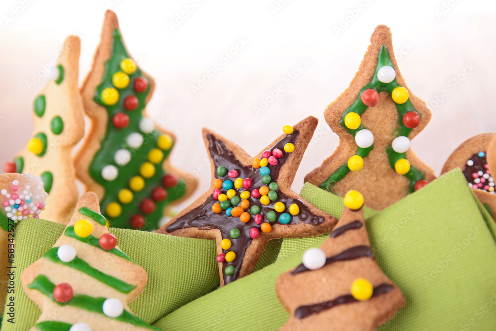 assortment of christmas cookie