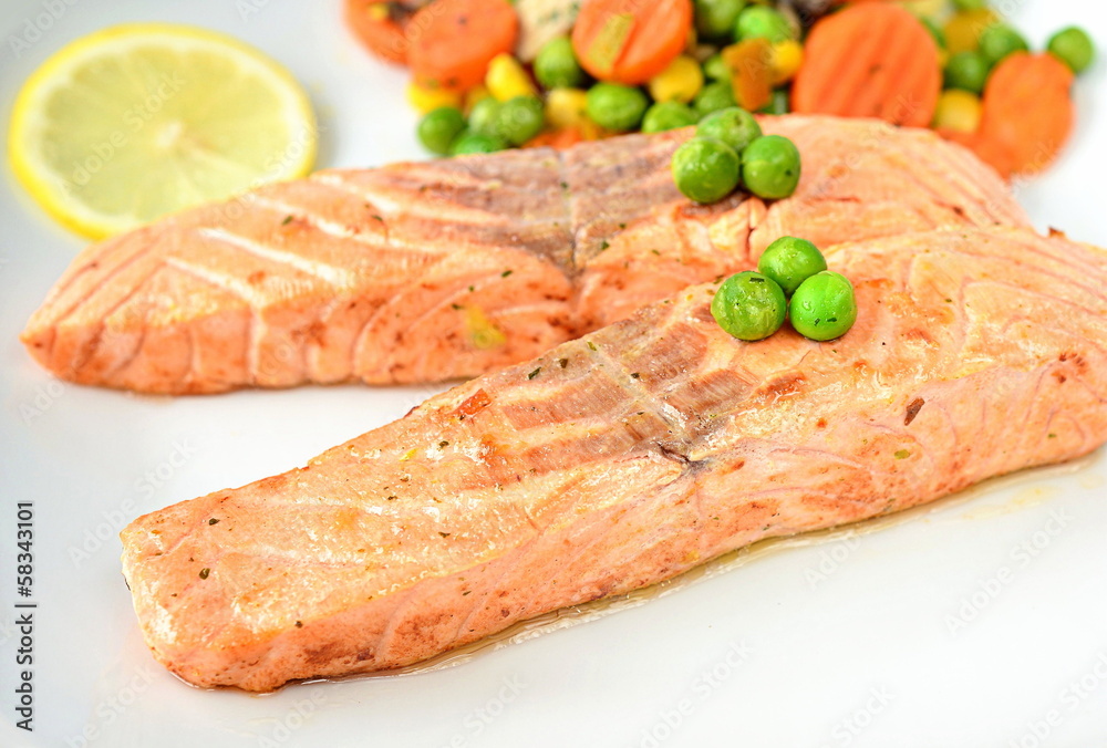 Lachs gegrillt Lachs gegrillt