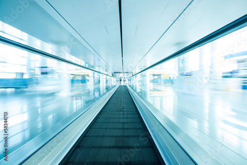 escalator ,interior of airport