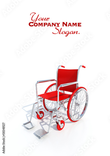 Red wheelchair
