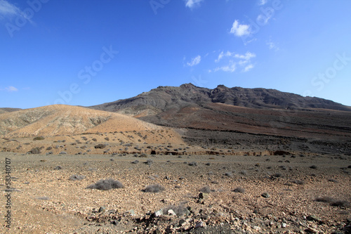 Paysage désertique (Fuerteventura - Espagne)