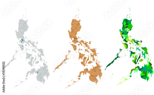 Philippines map photo