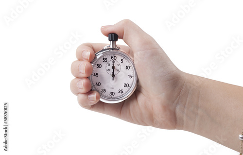 Holding Stopwatch photo