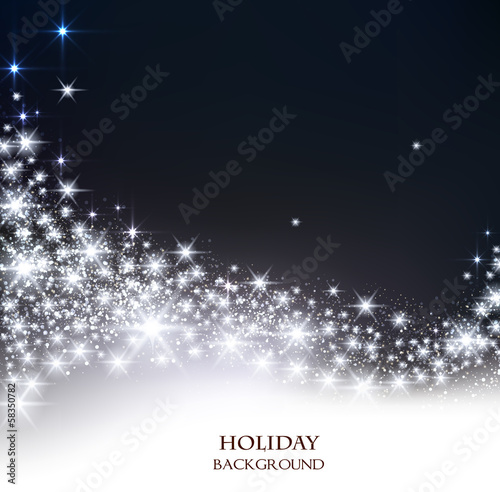 Elegant Christmas background with place for text. Vector Illustr