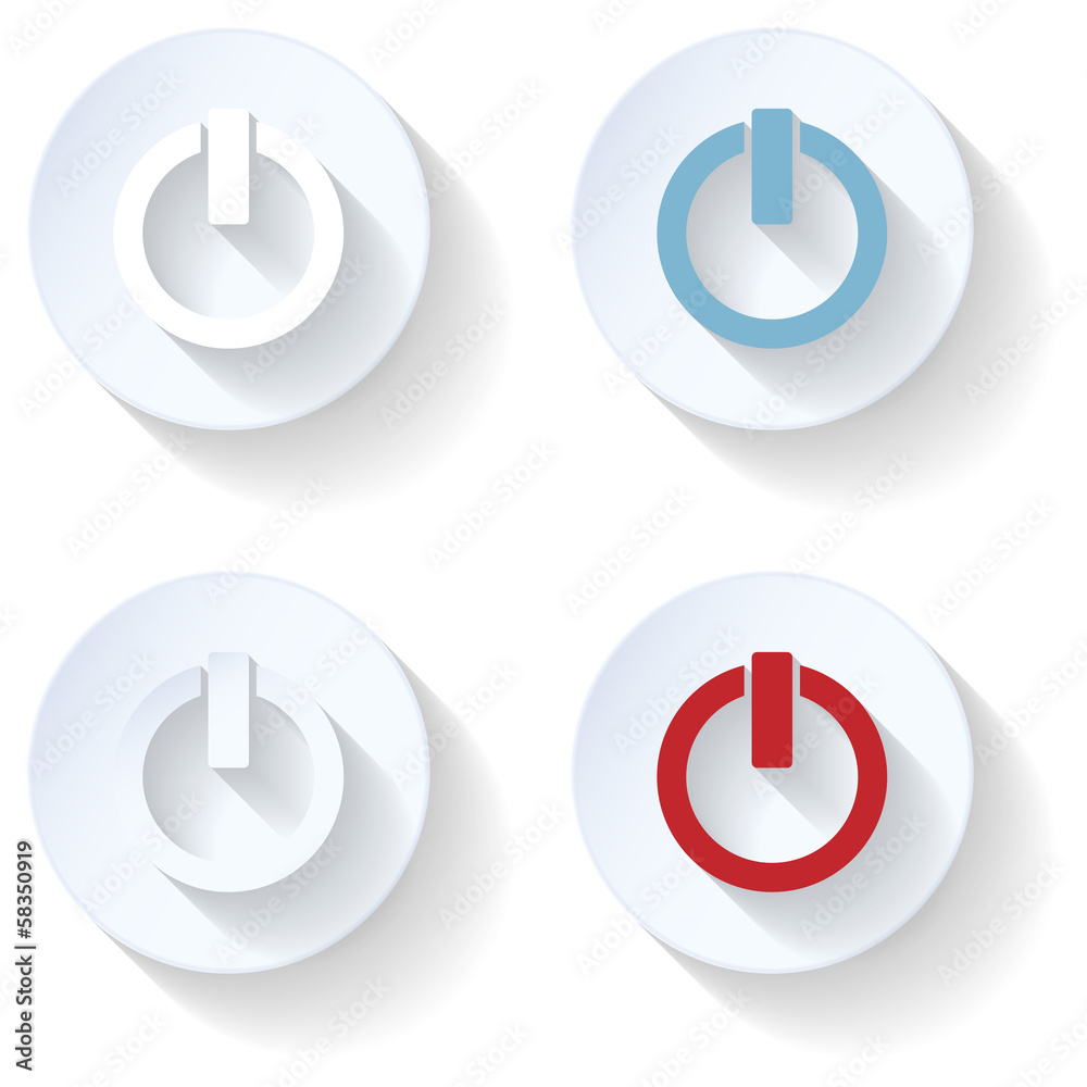 Off flat icon Off flat icon