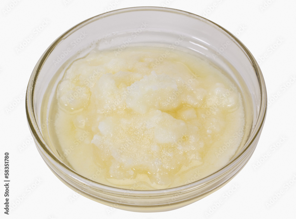 Close-up of ghee in a bowl Close-up of ghee in a bowl