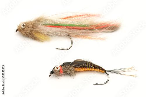 Fishing, fly fishing artificial bait, streamer