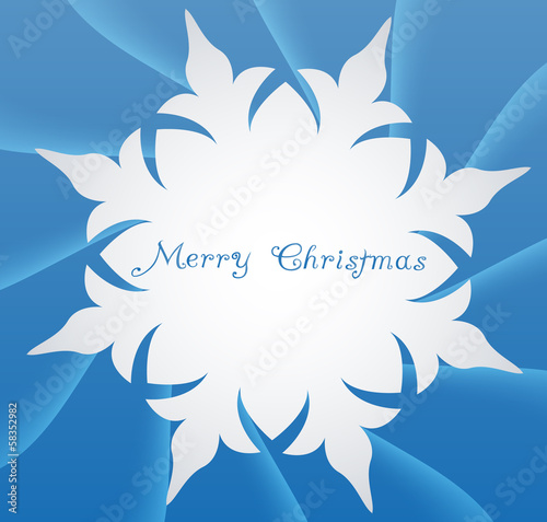 snowflake on a paper background