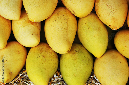Mango fruit in the market.