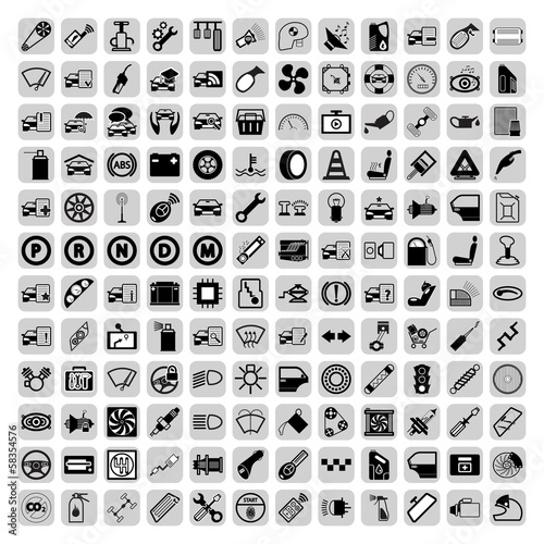 Car part icons