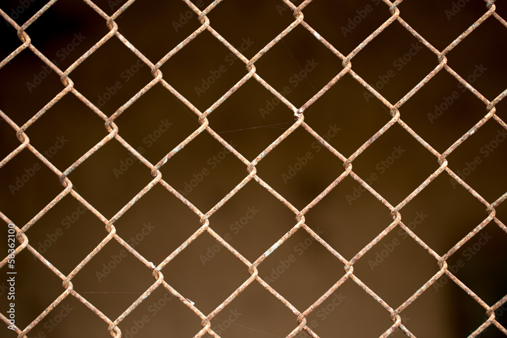 Naklejka premium abstract rusty metal mesh
