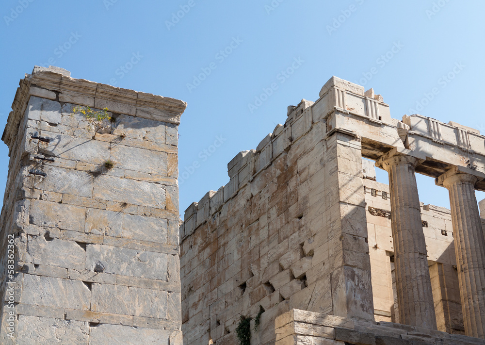 Acropolis views in Athens Greece