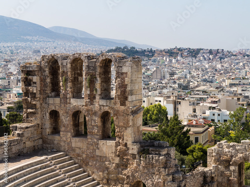 Herodus Atticus in Acropolis Athens photo