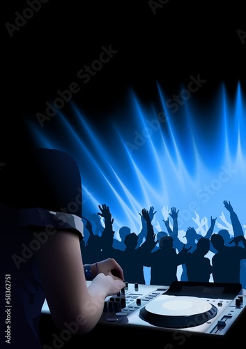 DJ Dance Party Background