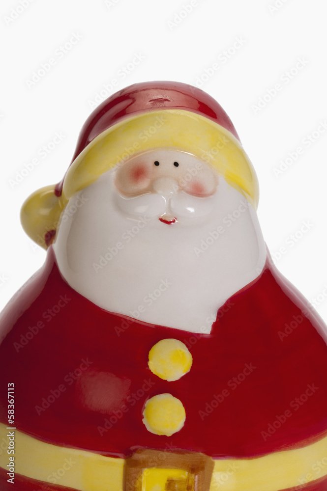 Fototapeta premium Close-up of a figurine of Santa Claus