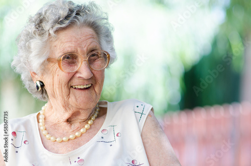 Fototapeta elderly woman