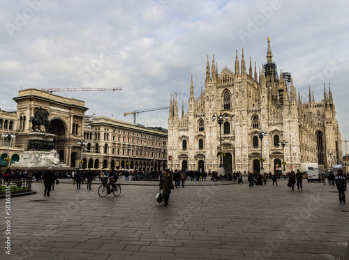 milano in a cloudy day