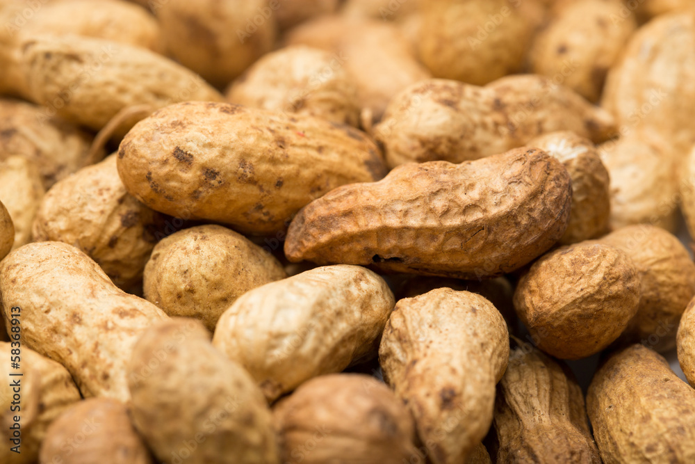 Background of peanuts. macro Background of peanuts. macro