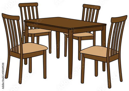 table and chairs