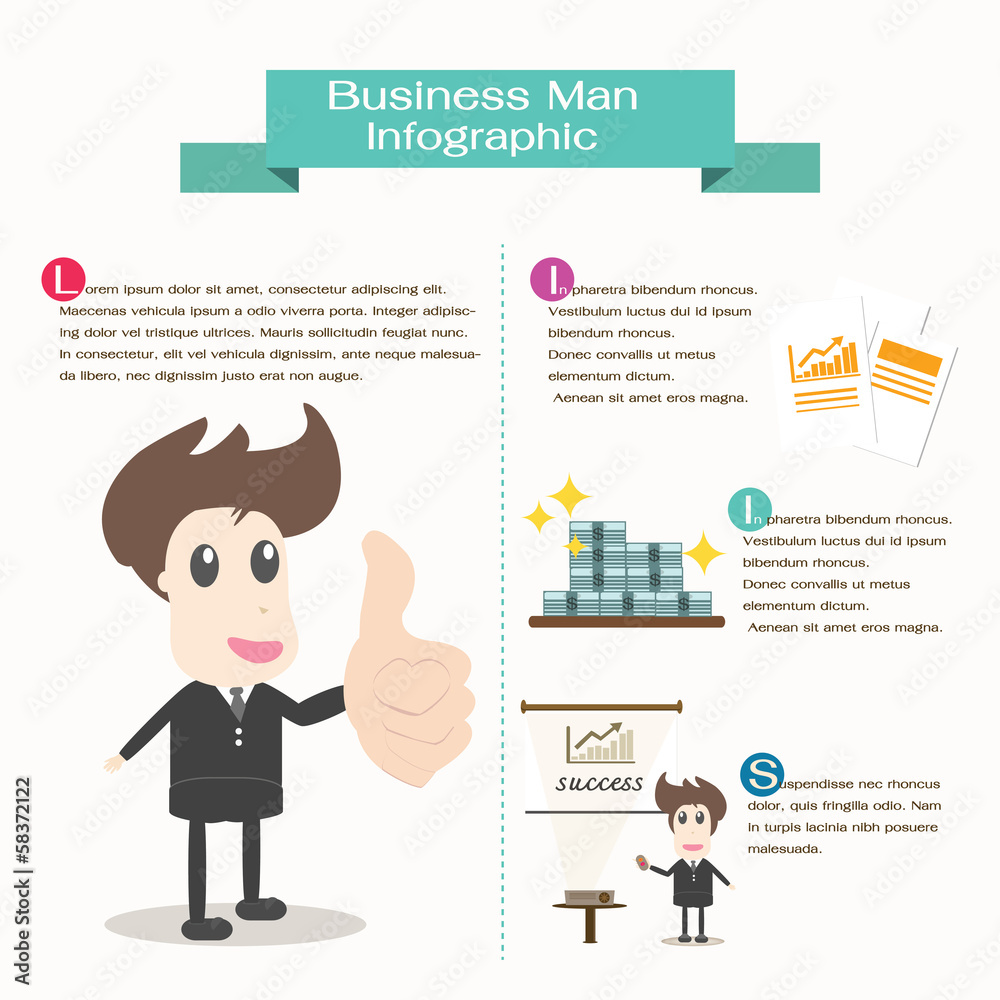 Info graphic business man,business concept Info graphic business man,business concept