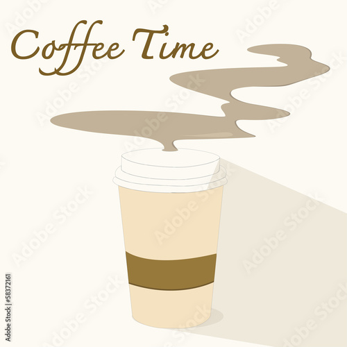 coffee time,flat icon