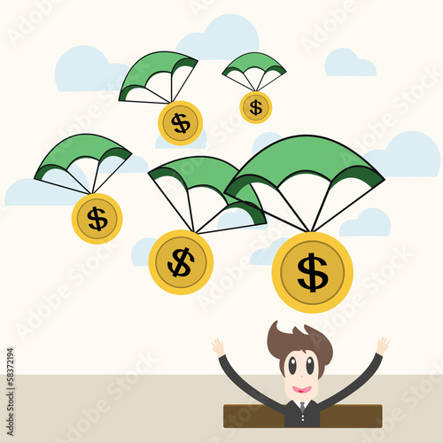 relaxing businessman