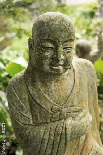 Ruined statue Ksitigarbha Bodhisattva