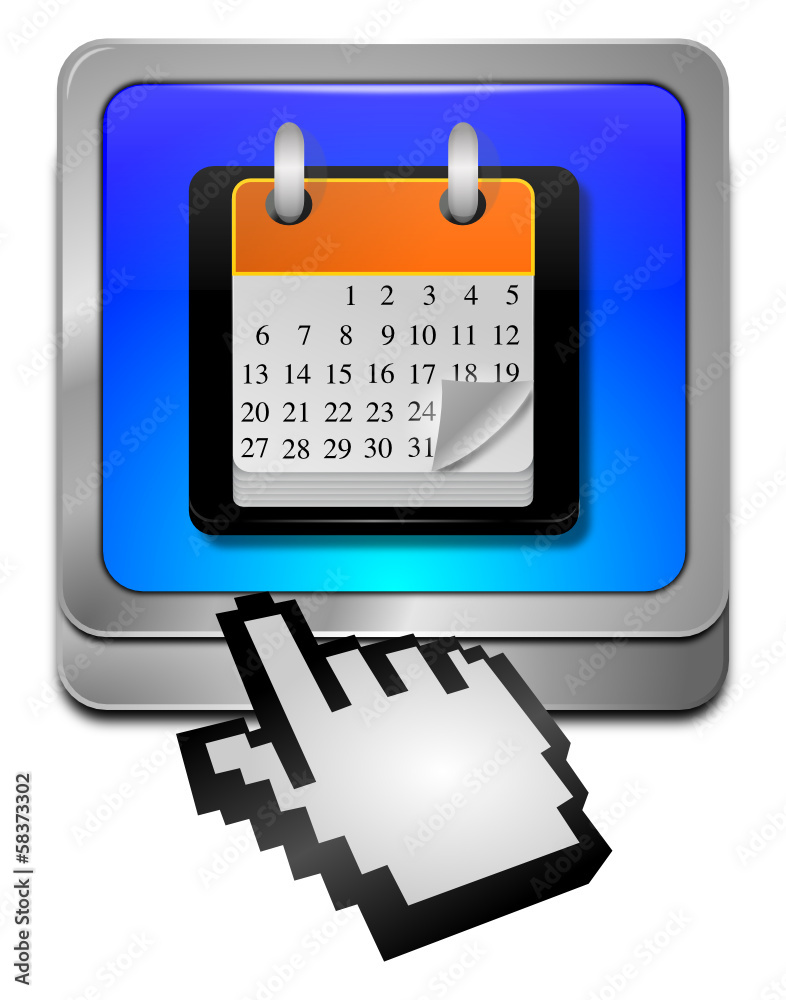 Kalender Button mit Cursor Kalender Button mit Cursor