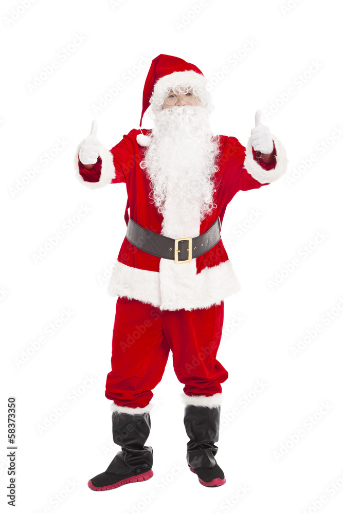 merry Christmas Santa Claus with thumb up merry Christmas Santa Claus with thumb up