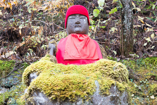 Jizo statue in Kanmangafuchi,Nikko,Japan photo