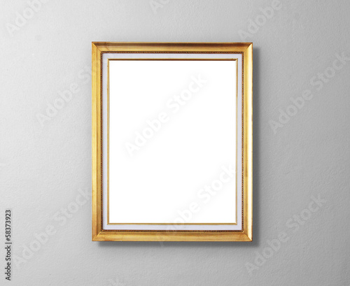 picture frame on grunge wall