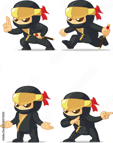 Ninja Customizable Mascot 15