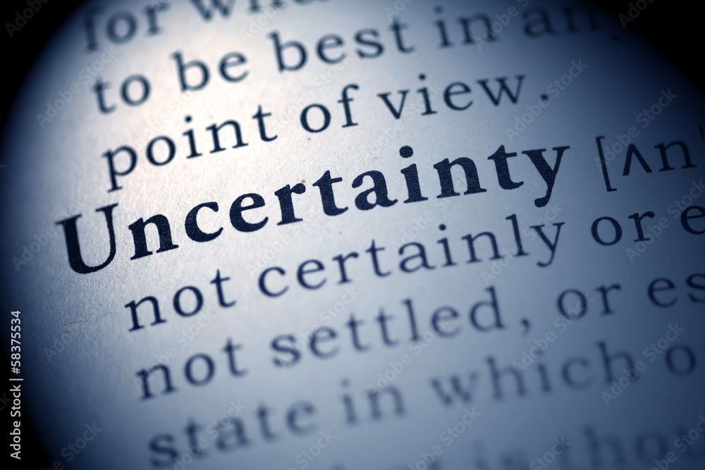 Obraz premium Uncertainty
