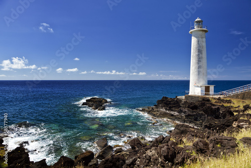 Obraz na plátně Lighthouse at Vieux-Fort, Guadeloupe