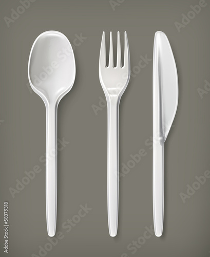 Plastic cutlery
