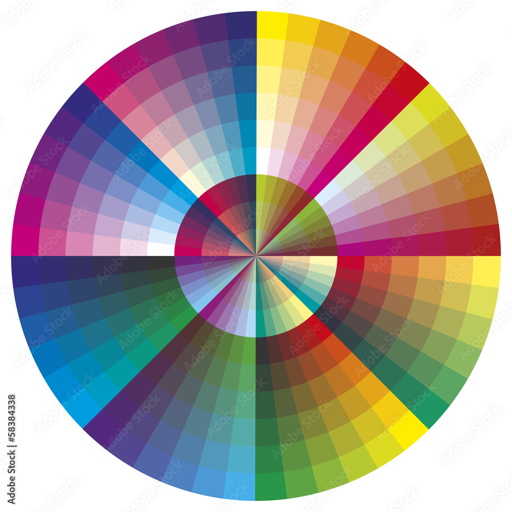 Obraz premium Vector Color Chart w 216 różnych kolorach