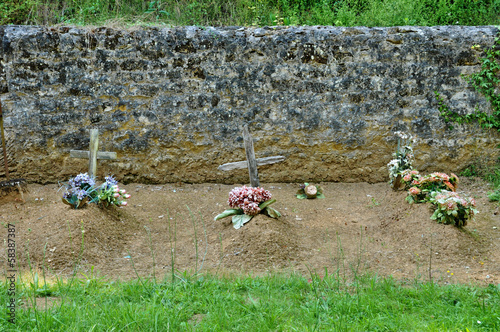 France, cemetery of Sainte Mondane in Perigord photo