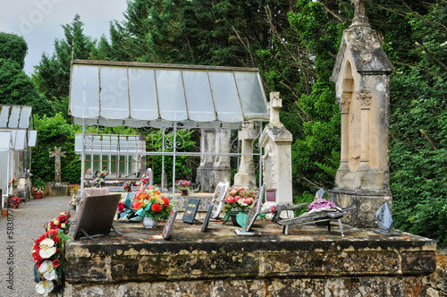 France, cemetery of Saint Vincent le Paluel in Perigord photo