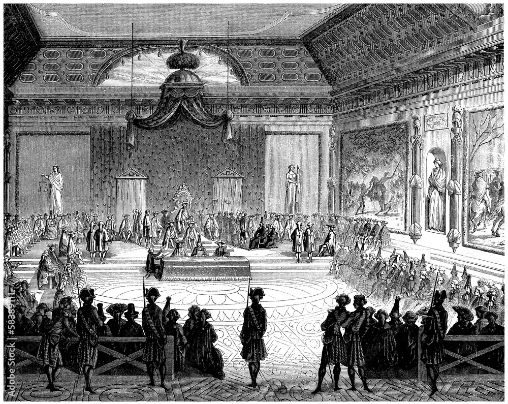 Political Assembly - France - end 18th century