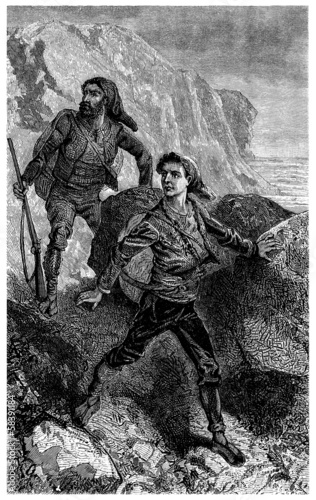 Smugglers - Contrebandiers - 19th century photo