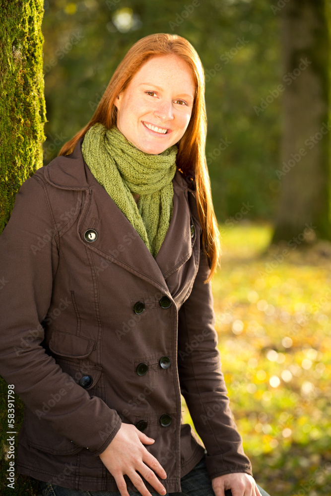 Autumn Portrait in a Park Autumn Portrait in a Park