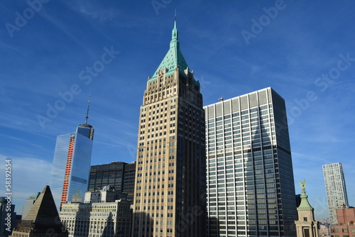 Obraz na płótnie Lower Manhattan skyline w salonie