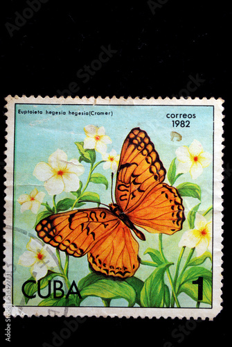 A Stamp printed in CUBA photo