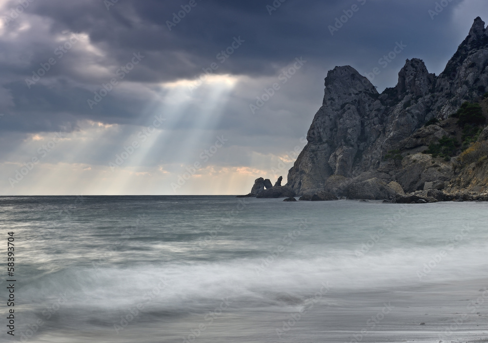 Autumn landscape in the Crimea