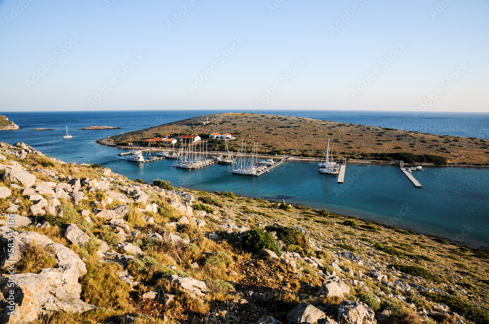 View on the marina, Croatia
