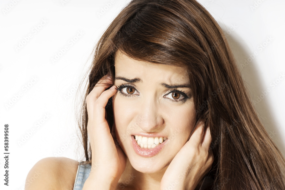 Obraz premium beautful woman looking frustrated
