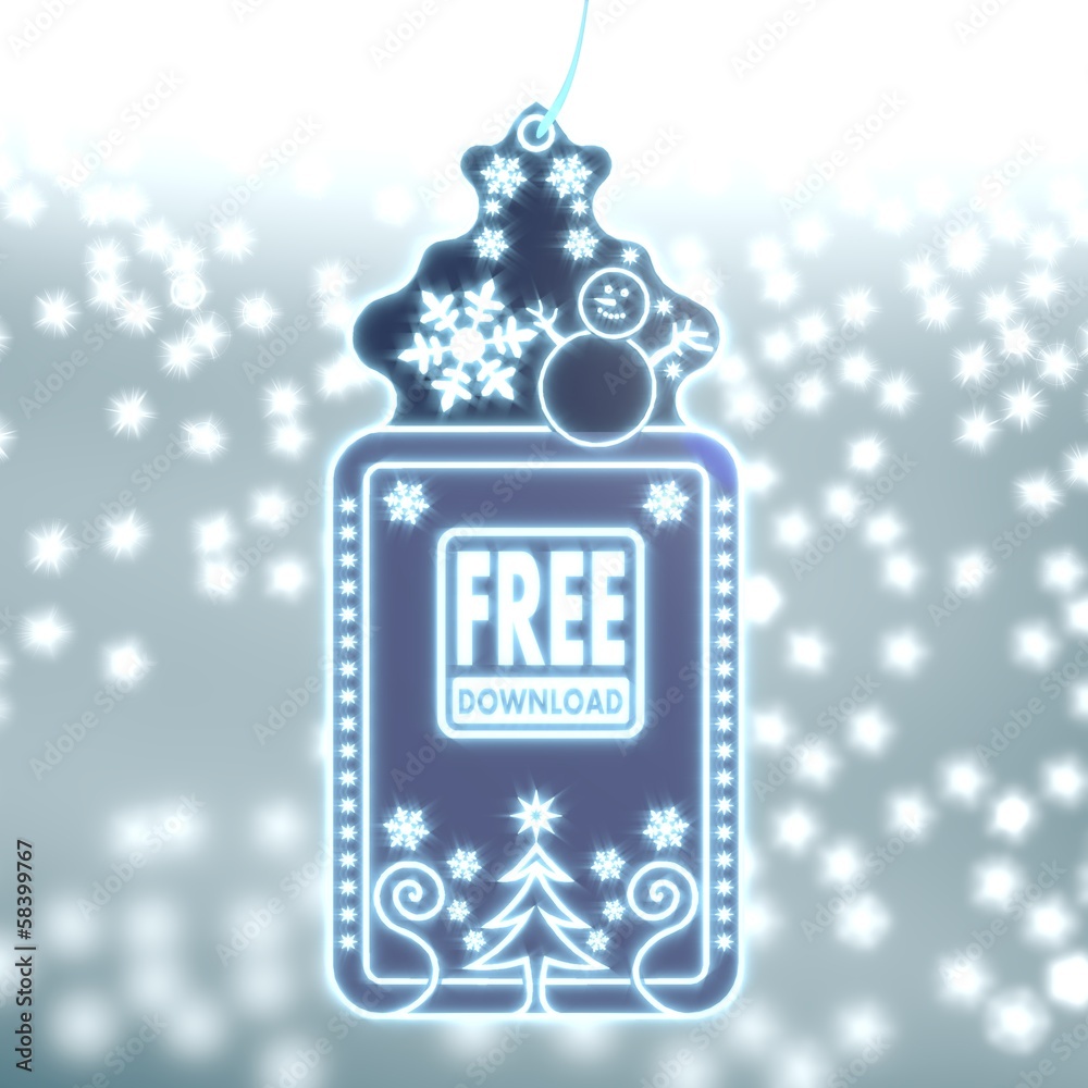 magic christmas label with free download sticker magic christmas label with free download sticker