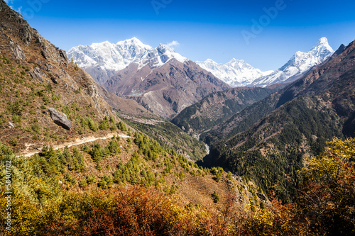 Trekking around Everest Foothills Nepal