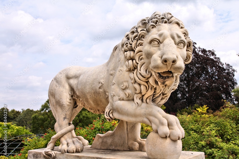 Lion sculpture in Compiegne, France