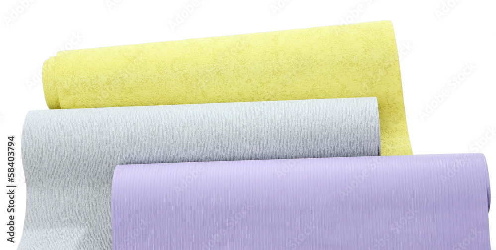 Obraz premium Wallpapers isolated on white